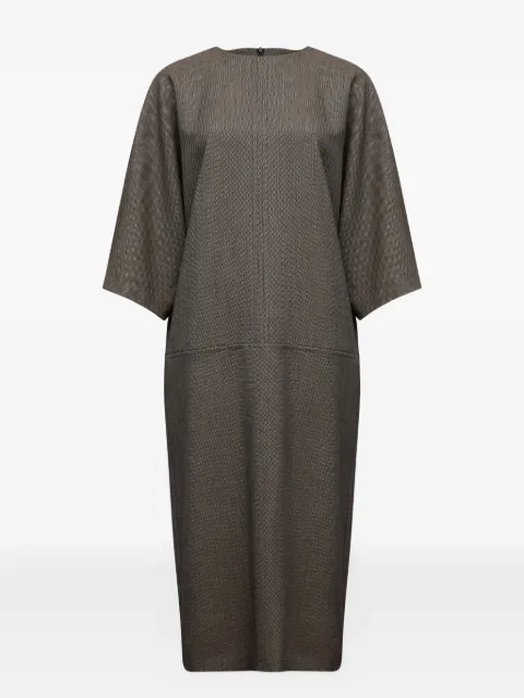 MM6 Maison Margiela textured midi dress Grey S62DG0057M35636