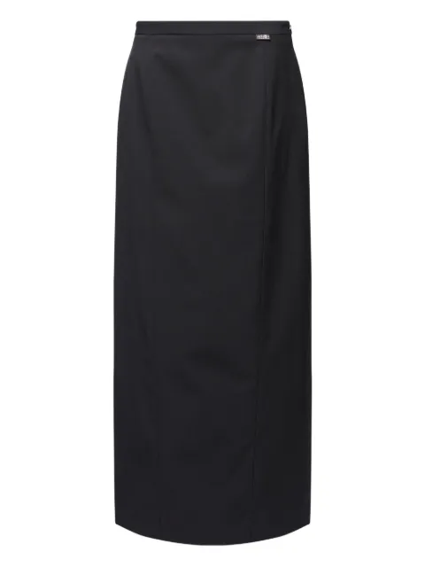 MM6 Maison Margiela panelled midi skirt Black S62MI0038M35614