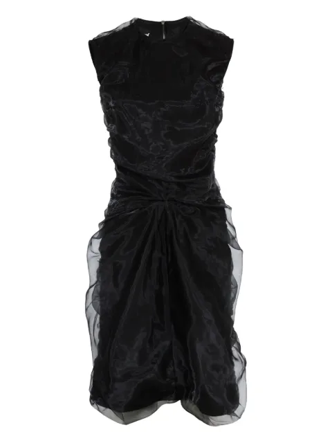Maison Margiela gathered organza dress Black S29DD0049M35537