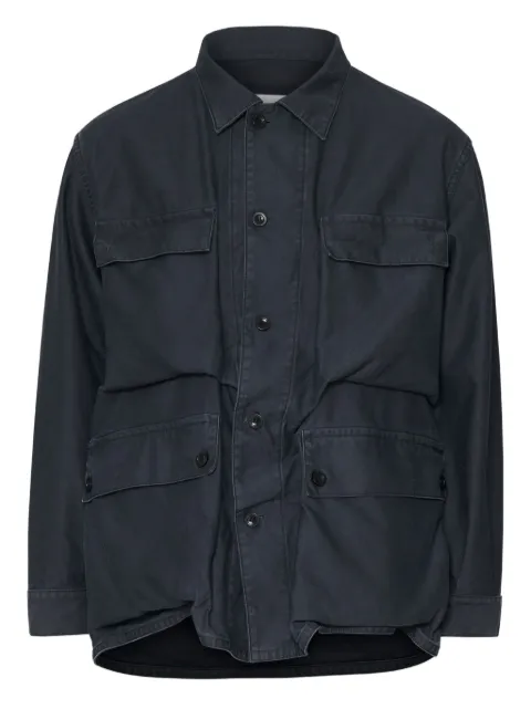 Maison Margiela patch-pocket shirt jacket Blue S67AM0103M35574