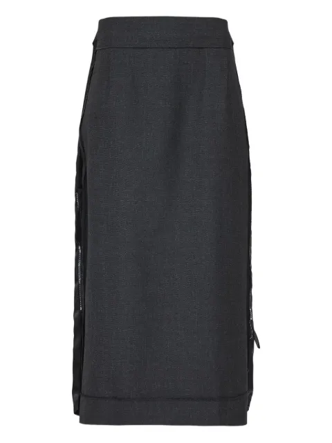 Maison Margiela midi skirt Grey S51ME0045MTN107