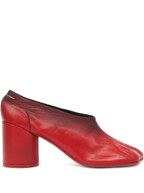MM6 Maison Margiela leather pumps Red S66WL0067P7439