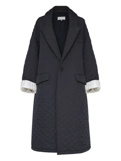 Maison Margiela quilted single-breasted coat Black S29AA0312M35666