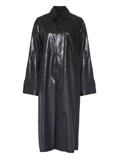 Maison Margiela foil-printed trench coat Black S29AH0173M35137