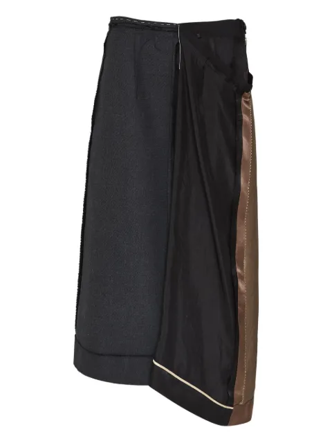 Maison Margiela asymmetrical panelled skirt Grey S51ME0039MTN099