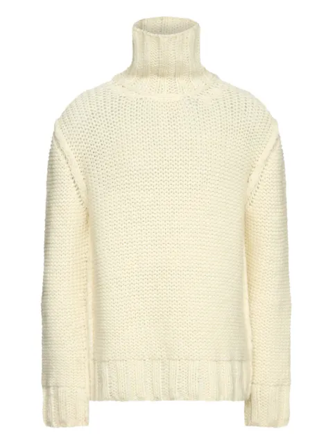 MM6 Maison Margiela chunky-knit turtleneck sweater Neutrals SH2HA0008M13166