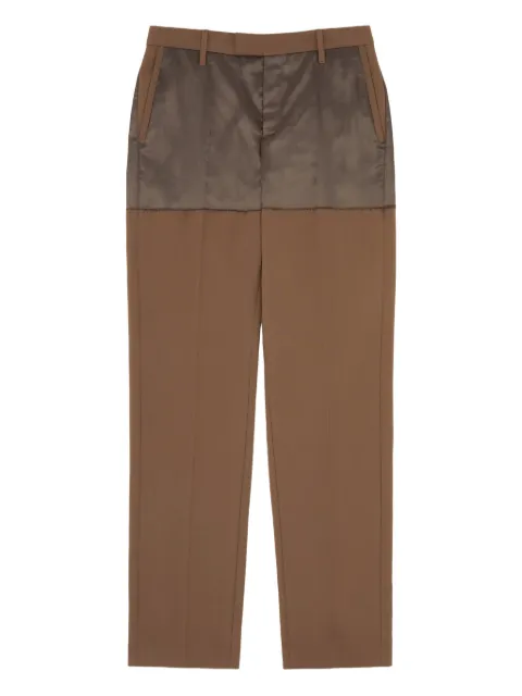 MM6 Maison Margiela two-tone panelled trousers Brown S62KB0241M35436