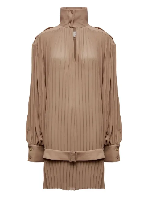 MM6 Maison Margiela pleated high-neck dress Neutrals S62DD0046M35468