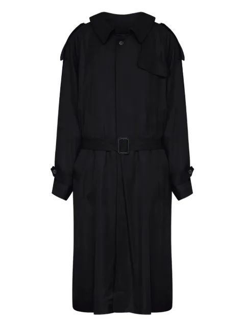 MM6 Maison Margiela double-breasted belted coat Black S62AA0097M35653