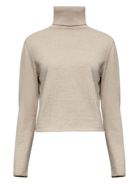 MM6 Maison Margiela mock-neck long-sleeve top Neutrals S52HA0296M13133