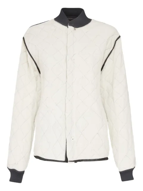 Maison Margiela quilted bomber jacket White S51HG0021M35629