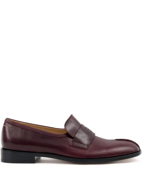MM6 Maison Margiela leather loafers Red S59WR0096P5000