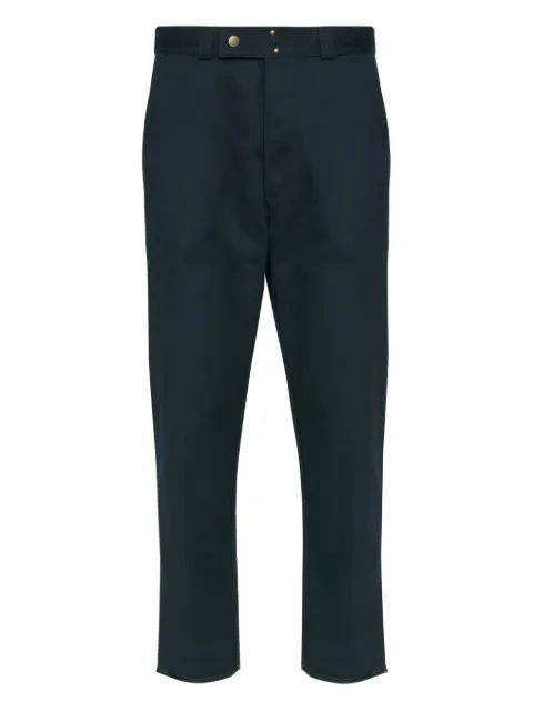 Maison Margiela tapered high-rise trousers Blue S50KA0689M35522
