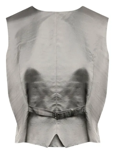 MM6 Maison Margiela satin-finish waistcoat Grey S52FB0096S41355
