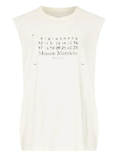 Maison Margiela cotton tank top White S51NL0053S24575