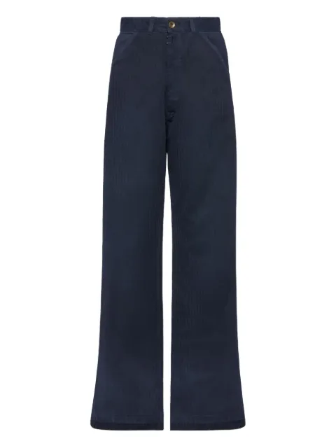 Maison Margiela button-fastening corduroy trousers Blue S51LA0180M30024