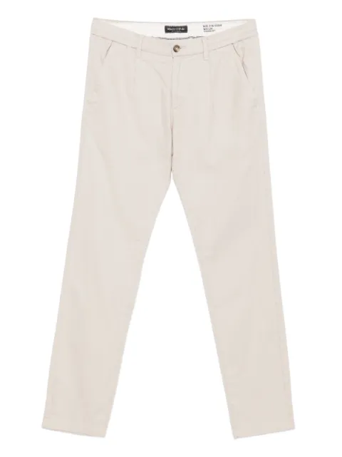 Marc O'Polo pleat-detail trousers Neutrals 522020610232