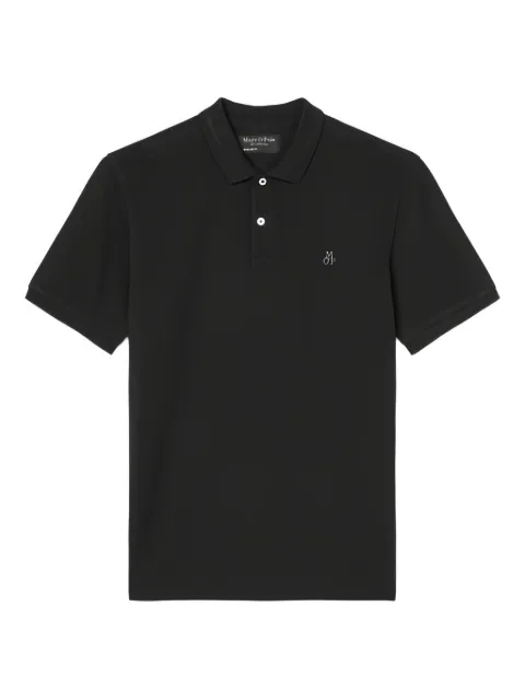 Marc O'Polo logo-embroidered polo shirt Black B21223053092990
