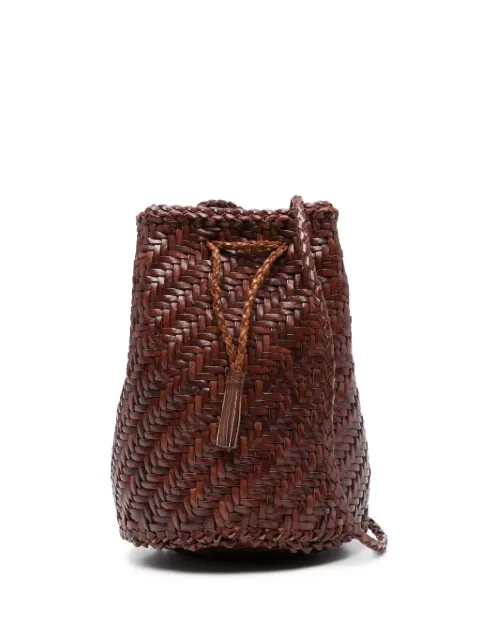 DRAGON DIFFUSION Pompom Double Jump bucket bag Brown 8838