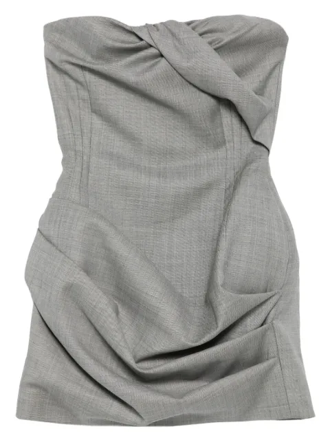 Magda Butrym twisted draped dress Grey 248925
