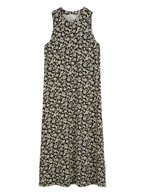 Marc O'Polo floral-print sleeveless midi dress Black 503305159049