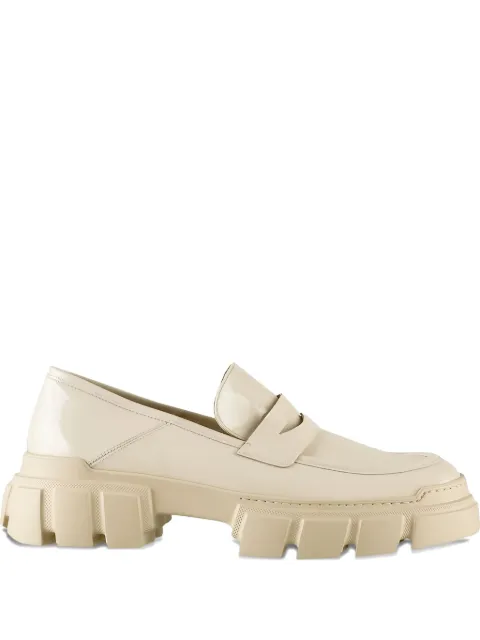 Hogl Vince chunky-sole leather loafers Neutrals 51028041200