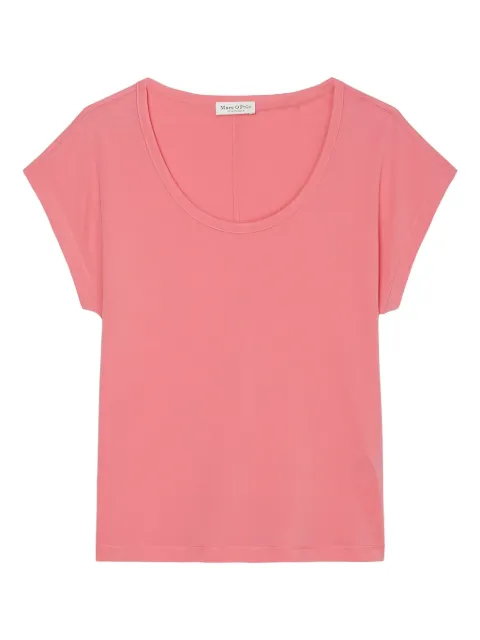 Marc O'Polo scoop-neck cap-sleeve top Pink 404206751429343