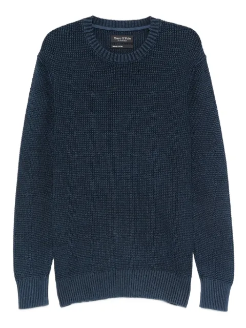 Marc O'Polo textured crew-neck jumper Blue M20507560160898