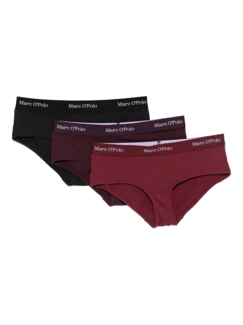 Marc O'Polo logo-waist briefs (pack of three) Black 24Q3W00121