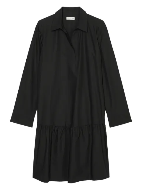 Marc O'Polo collared button-up dress Black 403104121351990