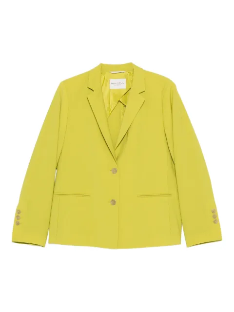 Marc O'Polo single-breasted blazer Green 301021480009443