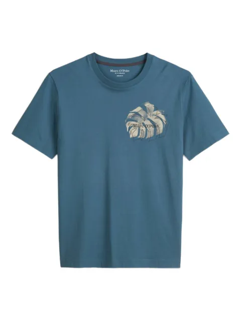 Marc O'Polo leaf-print T-shirt Blue 524201251248