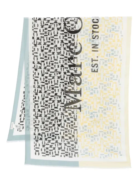Marc O'Polo geometric-pattern rectangular scarf Yellow 404819502057D06