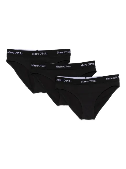Marc O'Polo logo-waist briefs (pack of three) Black 23Q3W00130
