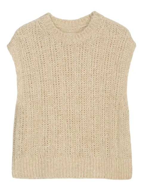 Marc O'Polo ribbed sleeveless sweater Neutrals 408608563151
