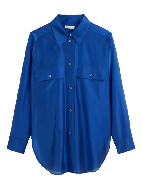 Marc O'Polo patch-pockets button-up shirt Blue 502089042069