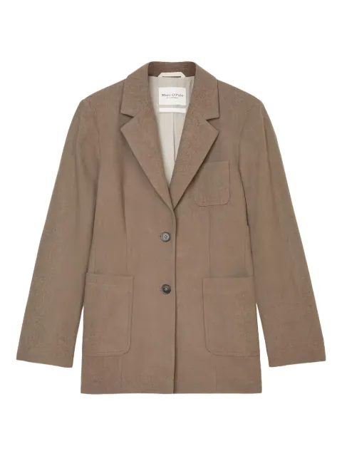Marc O'Polo single-breasted blazer Brown 409020880083