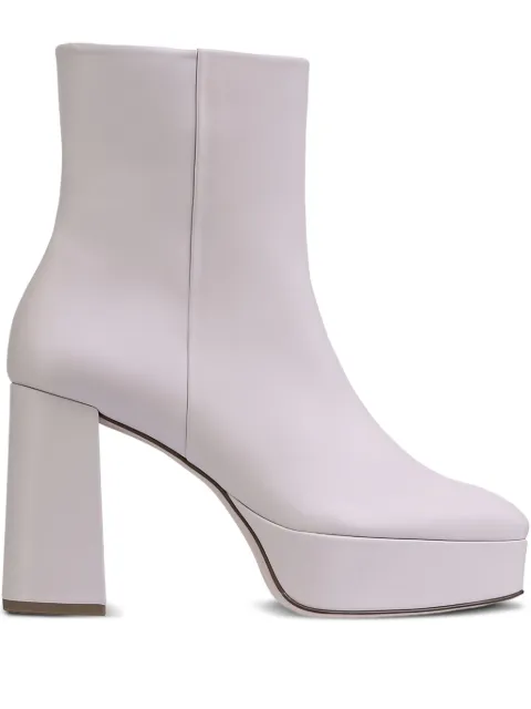 Hogl Nora platform block-heel ankle boots White 61069000500