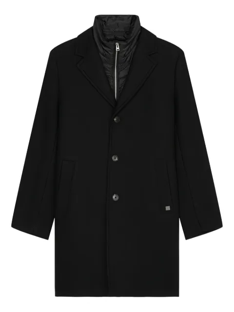 Marc O'Polo single-breasted wool coat Black 430025271094