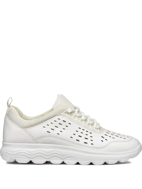 Geox Spherica perforated lace-up sneakers White D45NUD08514C1000