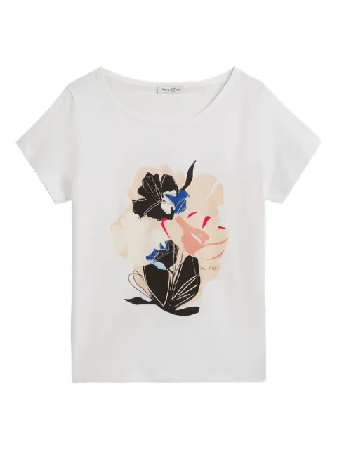 Marc O'Polo floral-print T-shirt White 503206751431