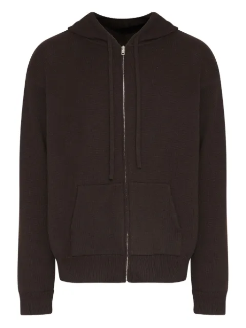 Maison Margiela zip-up hoodie Brown S50GU0238M13145