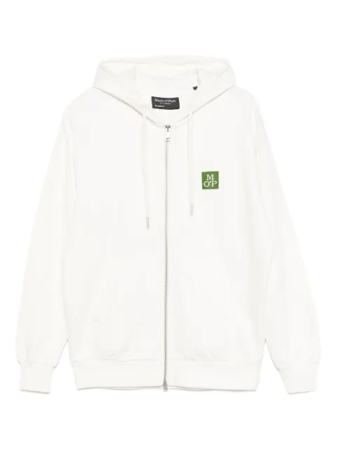 Marc O'Polo logo-patch hoodie White 321408857000