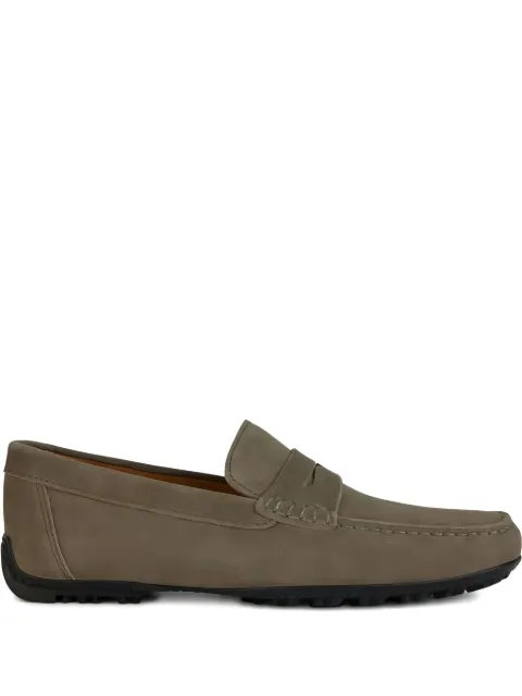 Geox Kosmopolis penny-slot suede loafers Neutrals U35CFB00020C6029