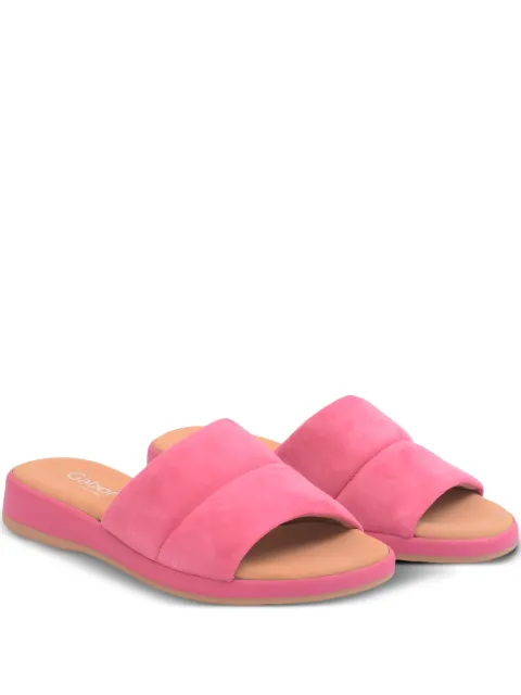 GABOR suede flat sandals Pink 2273044