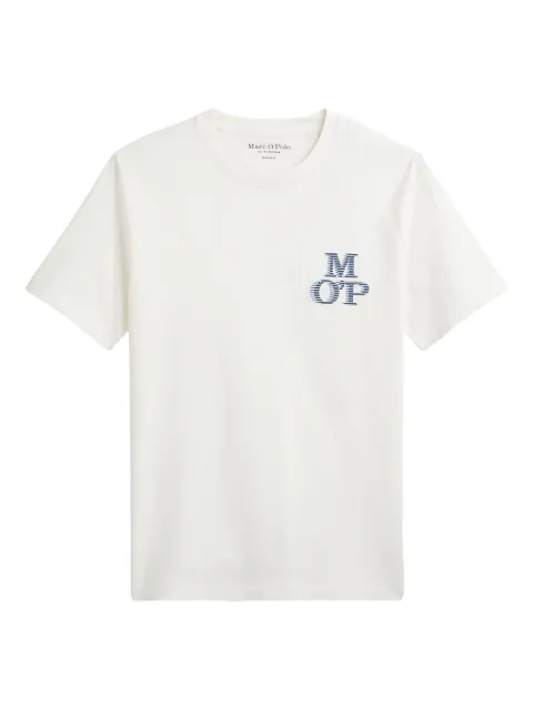 Marc O'Polo logo-embroidered crew neck t-shirt White 522201251232