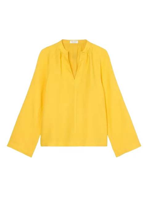 Marc O'Polo bell-sleeve linen blouse Yellow 303130542081