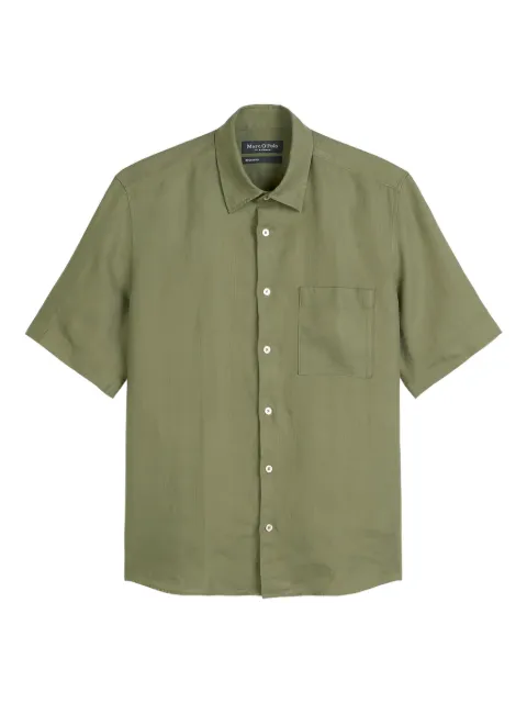 Marc O'Polo button-down short-sleeves shirt Green 523742841002