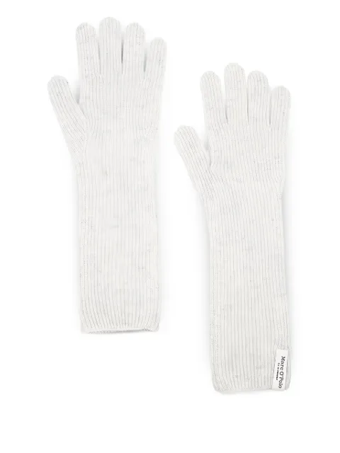 Marc O'Polo ribbed gloves Grey 410517904017