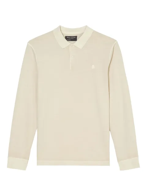 Marc O'Polo long-sleeve polo shirt Neutrals 520223655004